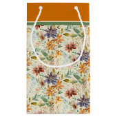 Petit Sac Cadeau Motif fleur sauvage d'automne (Dos)