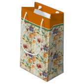 Petit Sac Cadeau Motif fleur sauvage d'automne (Dos Angle)