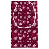 Petit Sac Cadeau Motif floral abstrait (Dos)