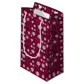 Petit Sac Cadeau Motif floral abstrait (Devant Angle)