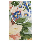 Petit Sac Cadeau motif floral abstrait d'aquarelle (Dos)