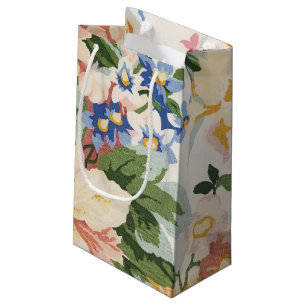 Petit Sac Cadeau motif floral abstrait d'aquarelle