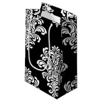 Motif floral damassé blanc