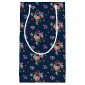 Petit Sac Cadeau Motif floral de bouquet rose (Devant)
