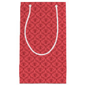 Petit Sac Cadeau Motif floral de damassé (Devant)