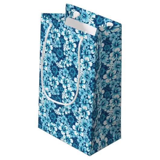Petit Sac Cadeau Motif floral de ketmie de surf (Dos Angle)