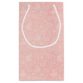 Petit Sac Cadeau Motif floral décoratif (Dos)