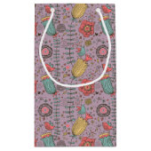 Petit Sac Cadeau Motif floral élégant avec des fleurs (Dos)