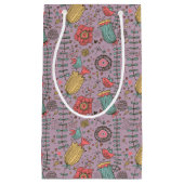 Petit Sac Cadeau Motif floral élégant avec des fleurs (Devant)