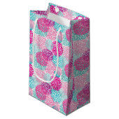 Petit Sac Cadeau Motif floral lumineux 2 (Devant Angle)