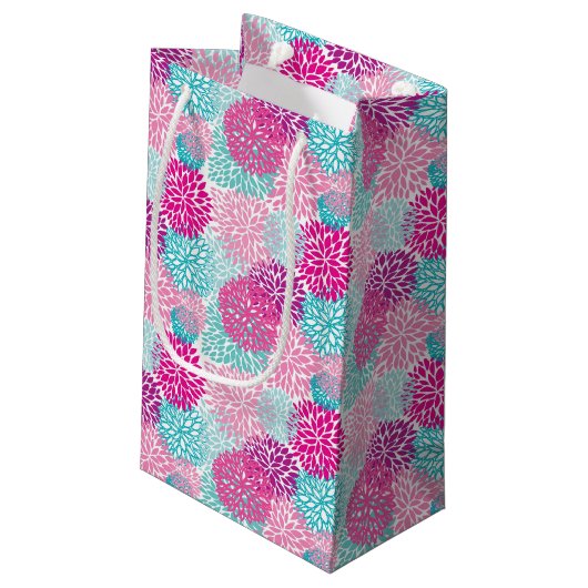 Petit Sac Cadeau Motif floral lumineux 2 (Dos Angle)