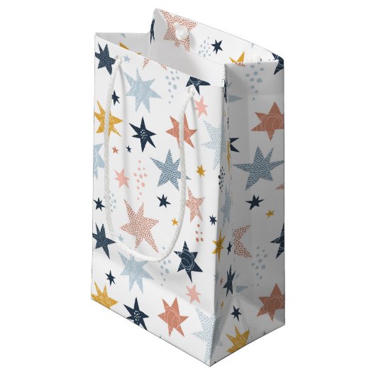 Petit Sac Cadeau Motif Fun Star (Devant Angle)