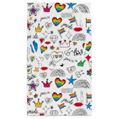 Petit Sac Cadeau Motif Gay pride Doodle (Dos)