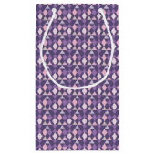 Petit Sac Cadeau Motif géométrique arabe pourpre (Dos)