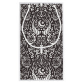 Petit Sac Cadeau Motif gothique monochrome (Dos)