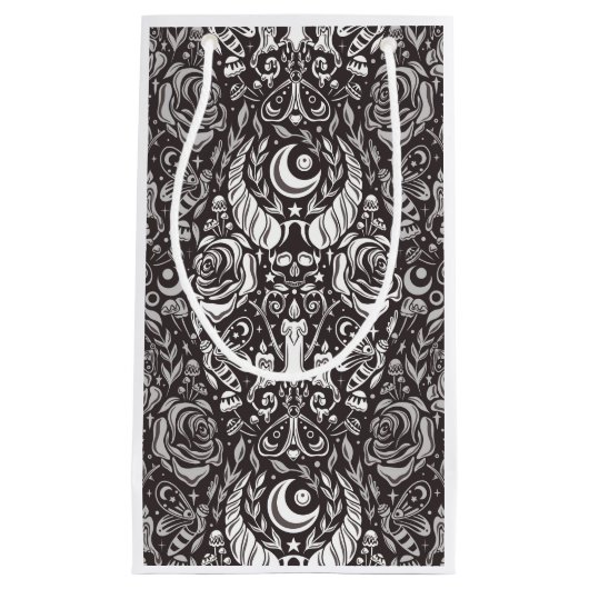 Petit Sac Cadeau Motif gothique monochrome (Devant)