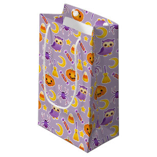 Petit Sac Cadeau Motif graphique pourpre de fête mignon de