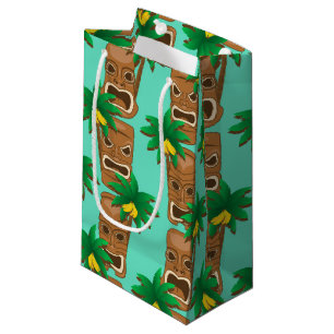 Petit Sac Cadeau Motif hawaïen de répétition de Tiki