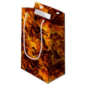 Petit Sac Cadeau Motif incendie et flamme (Devant Angle)