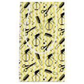 Petit Sac Cadeau Motif jaune d'outil de coiffeur (Devant)