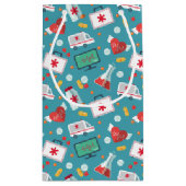 Petit Sac Cadeau Motif Médicale d'icône (Dos)