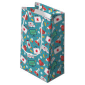 Petit Sac Cadeau Motif Médicale d'icône (Dos Angle)