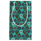 Petit Sac Cadeau motif mignon de plume de paon (Devant)