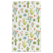 Petit Sac Cadeau Motif mignon de position de cactus (Devant)