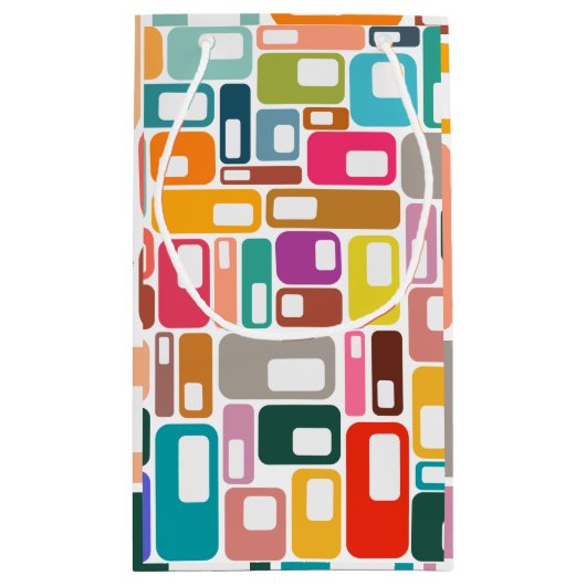 Petit Sac Cadeau Motif moderne du milieu du siècle (Dos)