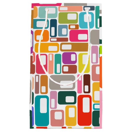 Petit Sac Cadeau Motif moderne du milieu du siècle (Devant)