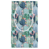 Petit Sac Cadeau Motif mou de cactus du monogramme | Patel (Devant)