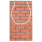 Petit Sac Cadeau Motif mur en brique (Dos)