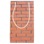 Petit Sac Cadeau Motif mur en brique (Devant)