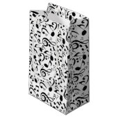 Petit Sac Cadeau Motif musical (Devant Angle)