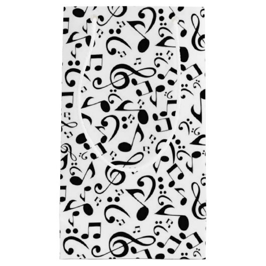 Petit Sac Cadeau Motif musical (Devant)