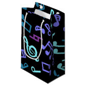 Petit Sac Cadeau Motif musical (Devant Angle)