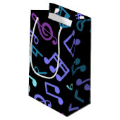 Petit Sac Cadeau Motif musical (Dos Angle)