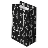 Petit Sac Cadeau Motif musical (Dos Angle)