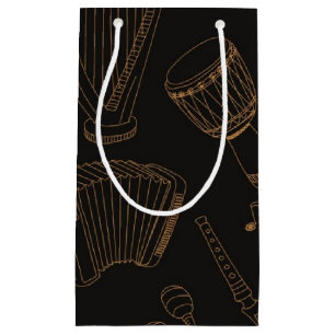 Petit Sac Cadeau Motif musical