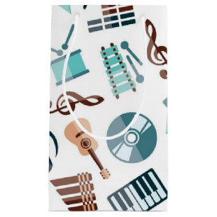 Petit Sac Cadeau Motif musical