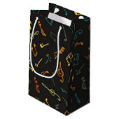 Petit Sac Cadeau Motif musical (Dos Angle)