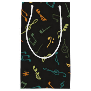 Petit Sac Cadeau Motif musical