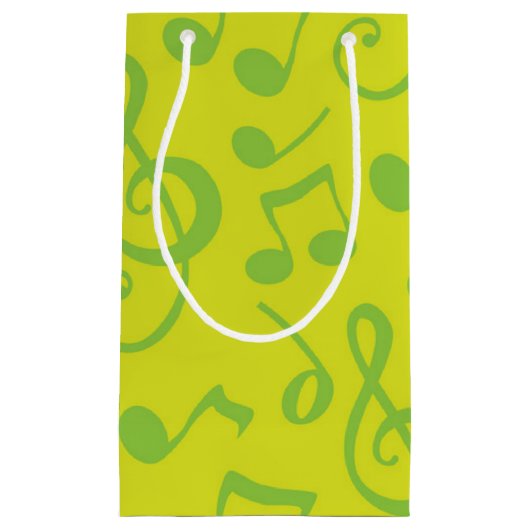 Petit Sac Cadeau Motif musical (Devant)