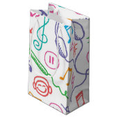 Petit Sac Cadeau Motif musical (Dos Angle)