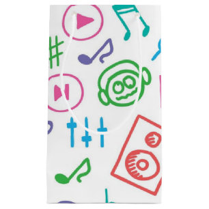 Petit Sac Cadeau Motif musical
