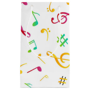 Petit Sac Cadeau Motif musical