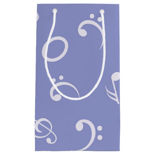 Petit Sac Cadeau Motif musical (Devant)
