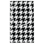 Petit Sac Cadeau Motif noir blanc de Houndstooth (Dos)
