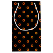 Petit Sac Cadeau Motif noir vert orange (Dos)