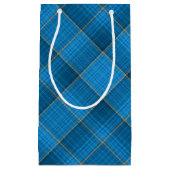Petit Sac Cadeau Motif Plaid Bleu Anglais (Devant)